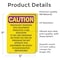 Signmission Radiation & Laser Sign, 7 in H x 5 in W, Vinyl Decal, Rectangle OS-2PACK-CR-D-57-V-10249 - alternate 2